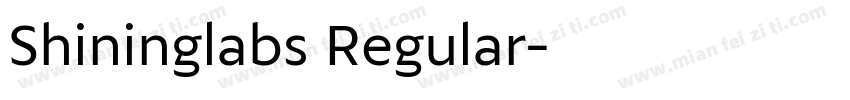 Shininglabs Regular字体转换